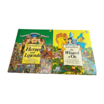 Look and Find Heros and Legends and Wizard of Oz Lot 2 Children Books Vintage - $29.65