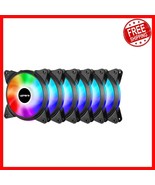120mm Addressable RGB Fan 6-Pack - Quiet Operation with Long Lasting Dur... - $50.48