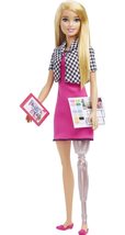 Barbie Makeup Artist Fashion Doll with Teal Hair &amp; Art Accessories Inclu... - $13.99