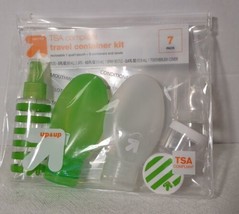 Up &amp; Up TSA Compliant Travel Container Kit green - 7 pc - £3.94 GBP