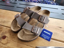 Birkenstock Arizona BS | Stone | EU 42 | US L11 M9 | Narrow Fit - £86.25 GBP