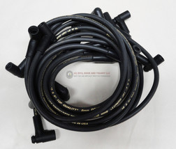 85-91 350 TPI Corvette Ignition Spark Plug Wires 8mm Black BBW - £19.39 GBP