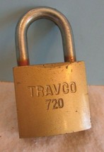 VINTAGE TRAVCO 720 PADLOCK HARDENED LOCK - £8.60 GBP