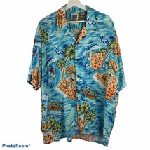 Ocean Current Size XL Shirt Hawaiian Button Front Short Sleeve Camp Coll... - £9.54 GBP