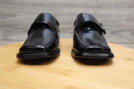 Jimi Jaymz Black Slip On Loafer Buckle Shiny Dress Shoes K5821 Youth Kid... - $35.62