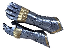 Medieval Knight Gauntlets Functional Armor Gloves SCA LARP gift item new - £107.65 GBP