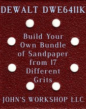 Build Your Own Bundle DEWALT DWE6411K 1/4 Sheet No-Slip Sandpaper - 17 Grits! - $0.99