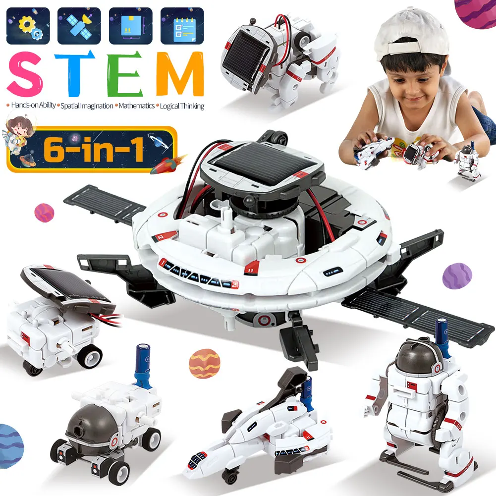 12 in 1 Science Experiment DIY Solar Robot Toy Building Powered Learning To - £10.17 GBP+