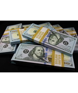 FULL PRINT 50K Realistic Prop Money New Fake 100 Dollar Bills REAL CASH ... - $36.58