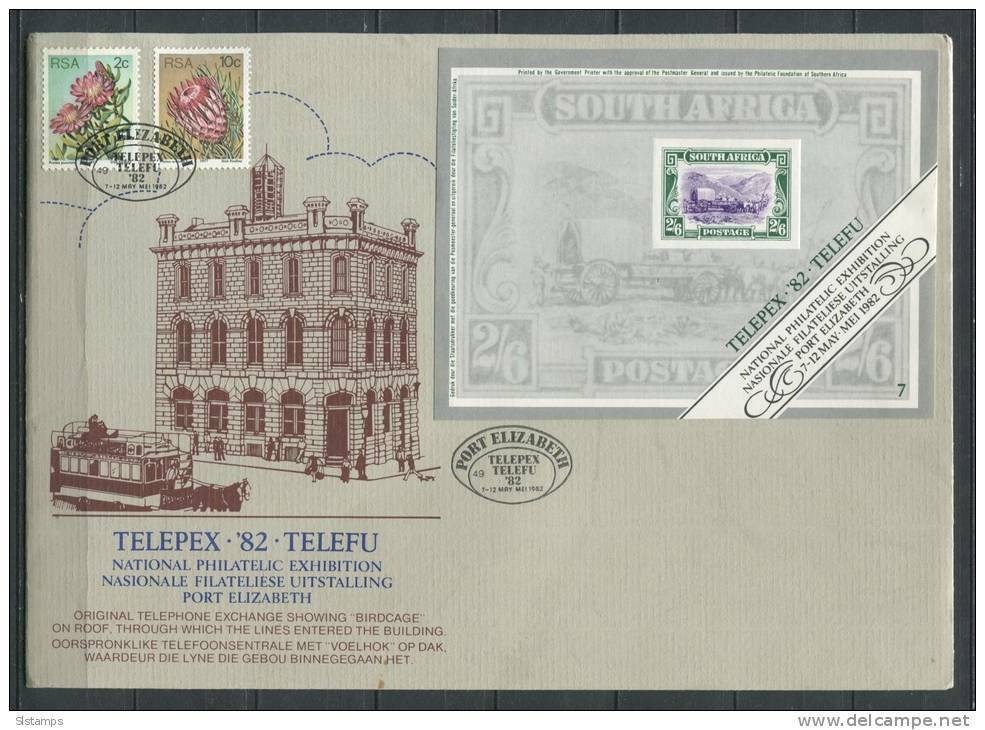 South Africa 1982 Cover  Special cancel Philatelic Exhibition TELEPEX&#39;82... - $2.97