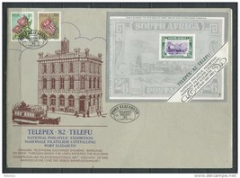 South Africa 1982 Cover  Special cancel Philatelic Exhibition TELEPEX&#39;82... - $2.97