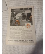 1920 Vtg. Bicycle ad. Briggs- Stratton Motor Wheel - $145.62 MXN