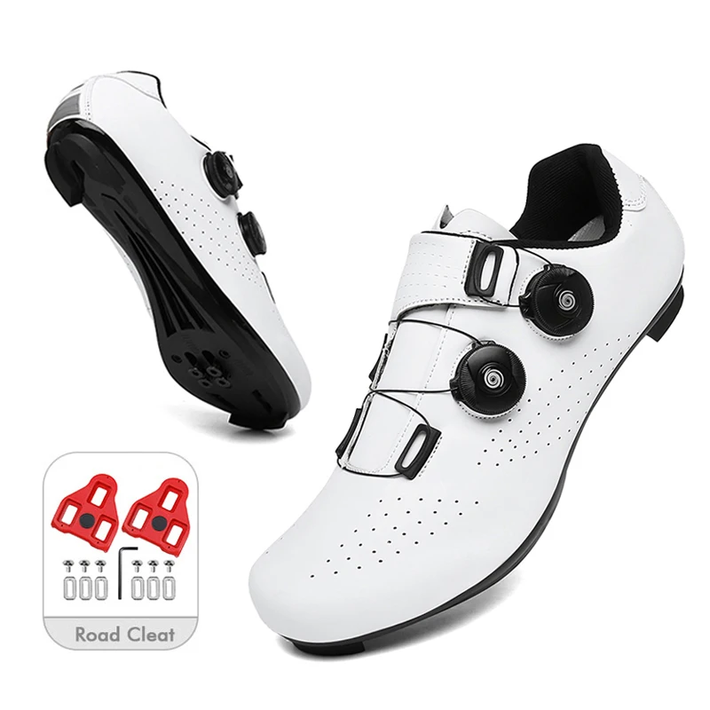 2024 Mountain Bike Shoes Men Speed Cycling Sneaker Self-Loc Cleats Mtb Shoes Fla - £155.65 GBP