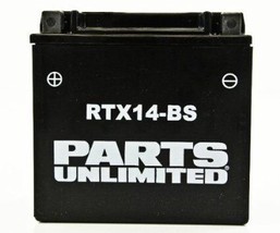 Parts Unlimited AGM Maintenance Free Battery For 2008-2013 Piaggio BV 25... - $76.95