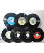 RECORDS 45s Mixed Set of 7 Sleeved &quot;THERE&#39;S A KIND OF HUSH, SPINNERS MED... - $15.77