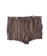 Torrid Shorts Size 22 Linen Brown Stripe Boho Beachy Preppy Coastal Cowgirl - $734.59 MXN