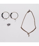 Snake Jewelry- Rhinestone Snake Eyes Earrings,Necklace,Ring Egypt-like o... - $201.43 MXN