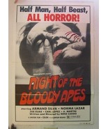 Night Of The Bloody Apes 1969 Film Poster Armand Silva Norma Lazar Rene ... - $123.87 CAD
