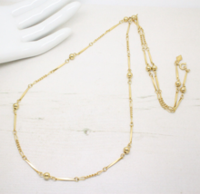 Vintage Signed Sarah Coventry Cov Gold Fancy Link Curb Chain NECKLACE Je... - £21.46 GBP