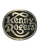 Kenny Rogers Belt Buckle Vintage 1980s Music Country Singer Oval M-200 - $20.70