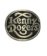 Kenny Rogers Belt Buckle Vintage 1980s Music Country Singer Oval M-200 - $20.70
