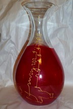 Romblast Romanian Mouth Blown Glass Vase/Carafe 9 3/4&quot; - $39.59