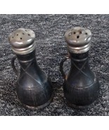 VTG K&amp;M Silver Plated Salt &amp; Pepper Shakers with Handles 3&quot; Tall Made USA - $14.99