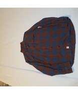 Woolrich Red Blue Plaid Long Sleeve Buttonup Shirt Size Large - $26.18