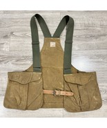 Filson Canvas Tin Cloth Waxed Upland Vest Style 30 Bird Bag Hunting Vtg - $230.89 CAD