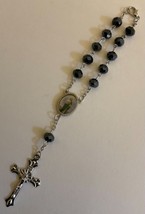 Beautiful  Rosary for Car Rear View Mirror with ST. JUDE as Center Piece - NEW - £4.26 GBP