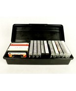 Lot of 16 Cassette Tapes, Storage Case, Classical, Hawaiian, Patriotic, ... - £19.47 GBP