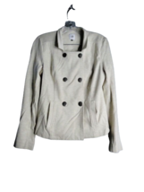 Cabi Charlie Military Knit Band Collar Jacket Size Small Style 3028 Oatmeal - $26.73