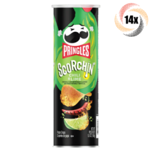 14x Cans Pringles Scorchin&#39; Chili &amp; Lime Flavor Potato Crisps Chips Snack 5.5oz - £43.73 GBP