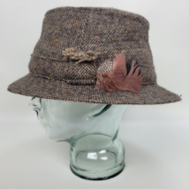 Hanna Hats Mens Tweed Bucket Walking Hat Donegal Ireland XXL - £46.93 GBP