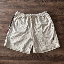 ASRV Men&#39;s Sz Medium Tech Essential Sweat Short DSG-0782 in Faded Beige ... - $34.97