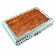 Wood Em1 Hip Silver Cigarette Case Id Holder Metal Wallet 4&quot; X 2.75&quot; RFI... - £6.35 GBP