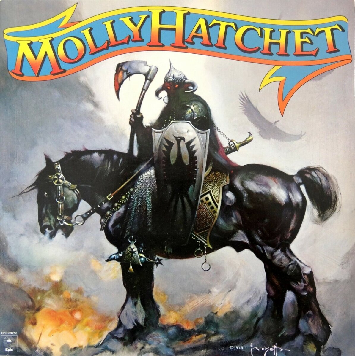 MOLLY HATCHET First Album BANNER 2x2 Ft Fabric Poster Flag album cover a... - $22.00