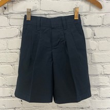 School Apparel Boys Uniform Shorts Sz 5 Regular Navy Blue Pleated NWT - $14.84