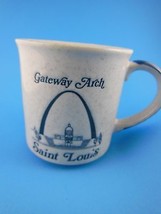 Saint Louis Gateway Arch Jefferson National Memorial Souvenir Mug Cup Vintage - £6.67 GBP