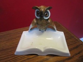 Gerold Porzellan Bavaria,Western Germany, ashtray owl [83b] - $44.55