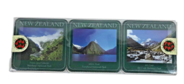 New Zealand Coasters Set 6 NEW National Parks Westland Fiordland Mt Cook Anapai - £37.24 GBP