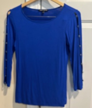 Women&#39;s Top Brand: Cable &amp; Gauge Size: Small Color: Royal Blue Long Sleeves - £16.59 GBP