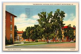 Louisiana State University Barracks Baton Rouge LA Linen Postcard E19 - £1.53 GBP