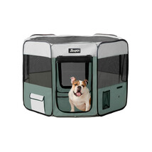 JESPET Pet Dog Playpens 61&quot; Portable Soft Dog Exercise Pen Kennel, Shale... - $1,705.29 MXN
