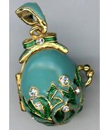 Russische Kunst Anhänger Blau/Grün W / Elaberate Design, Limbs W/Blätter... - $75.84 CAD