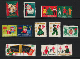 US 1950/59 Very Fine MNH Local Cinderella Stamps Label Christmas Seal Greetings - $5.41