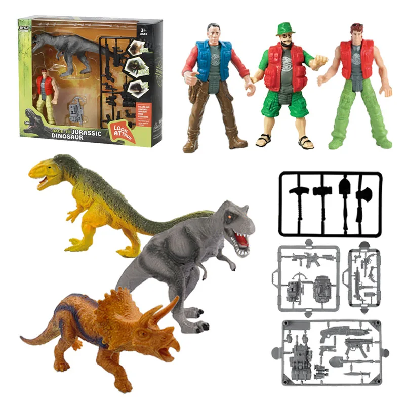 Animal Dinosaurs Figures Toys Novel Children Toys T-rex Triceratop Soldier - £12.51 GBP+