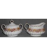 ROYAL DOULTON Bone China MAYFAIR PATTERN Creamer and Sugar Set MADE IN E... - $49.49