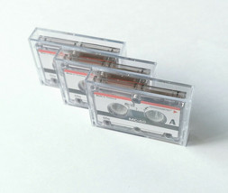 3x  MC-60 MC60 Microcassette Blank Cassette Tape Disc 60 min 3 pcs Tapes - £10.25 GBP