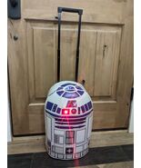 RARE Disney Store Star Wars R2D2 Rolling Suitcase Luggage With Light And... - $47.00